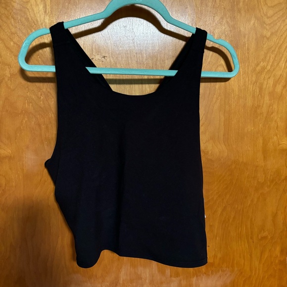 GapFit PowerMove Cross Back Tank Top Sports Bra True Black Size XXL NWT - Picture 1 of 6